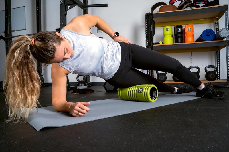 Trigger Point Performance Therapy Grid Foam Roller for Exercise, Deep Tissue Massage and Muscle Recovery, Original (13-Inch), Lime - Image 4